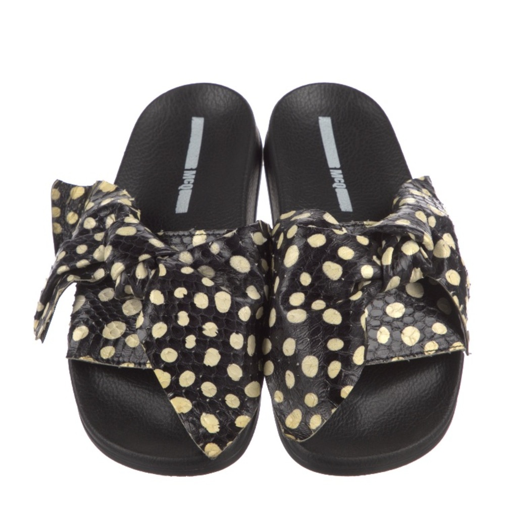 Alexander McQueen “McQ” polka dot bow sandals